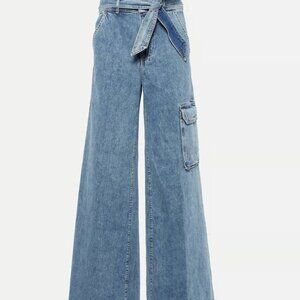 Veronica Beard Belisa high-rise cargo jeans Size 30